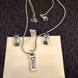 Dior Silver Jewelry Set